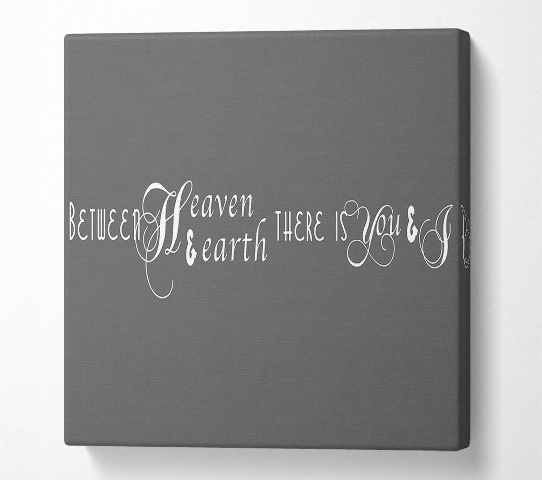  A Canvas Print of Between Heaven And Earth Grey Canvas Art