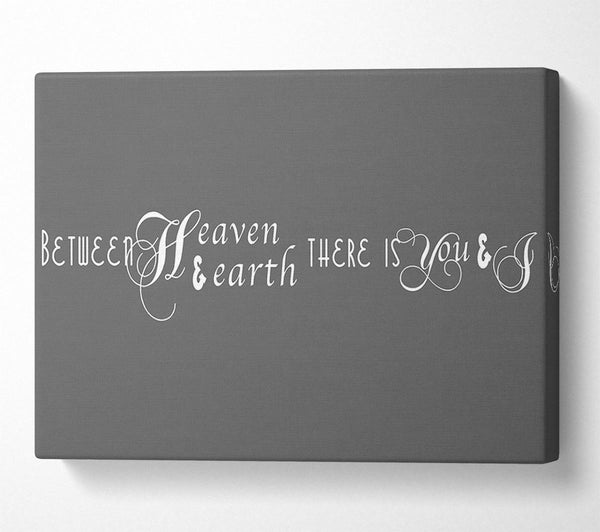  A Canvas Print of Between Heaven And Earth Grey Canvas Art