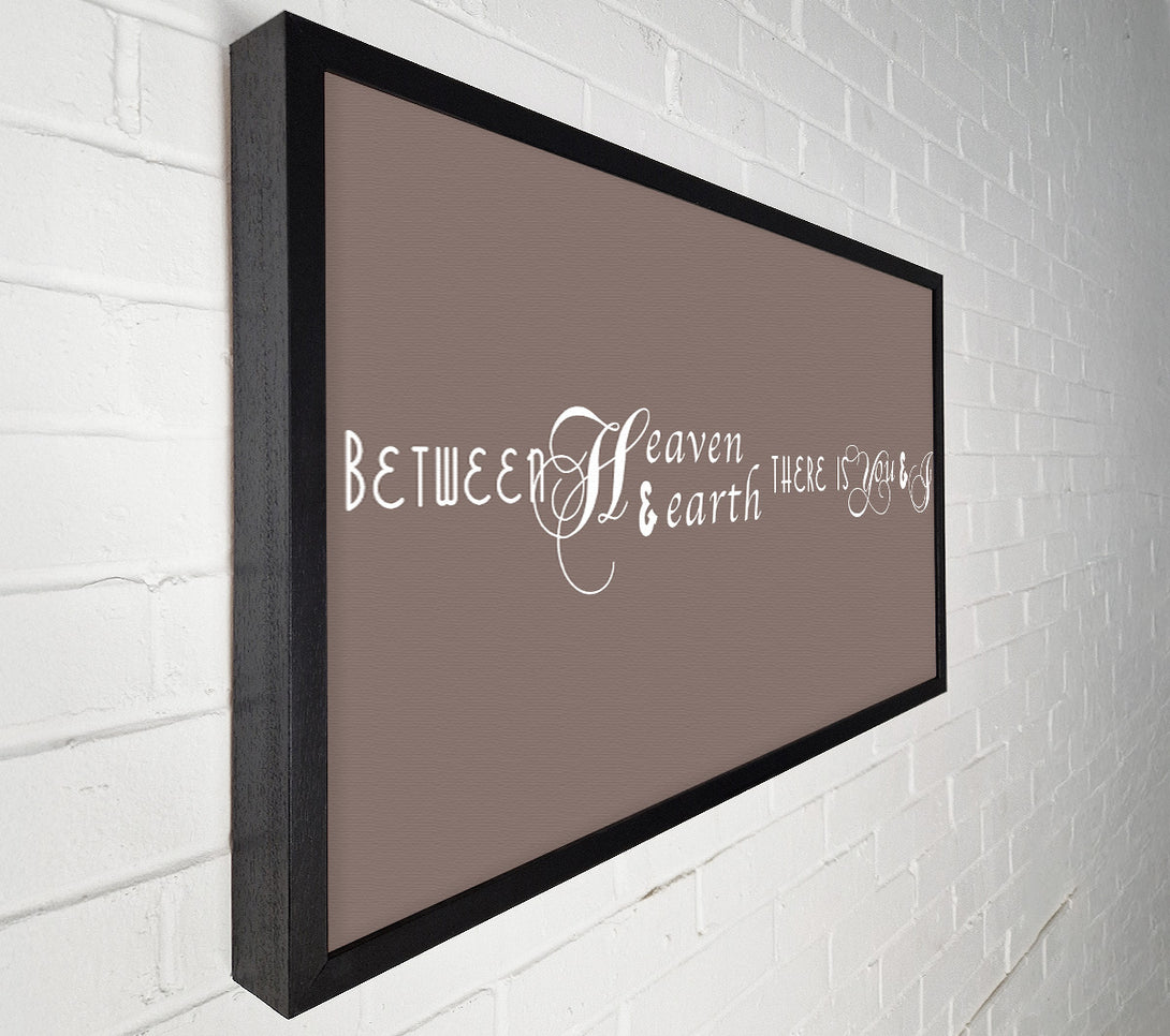  A Canvas Print of Between Heaven And Earth Beige Canvas Art