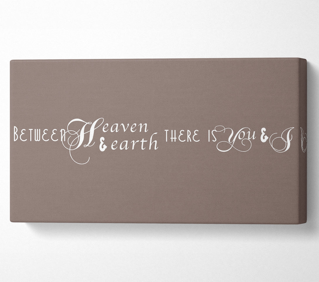  A Canvas Print of Between Heaven And Earth Beige Canvas Art