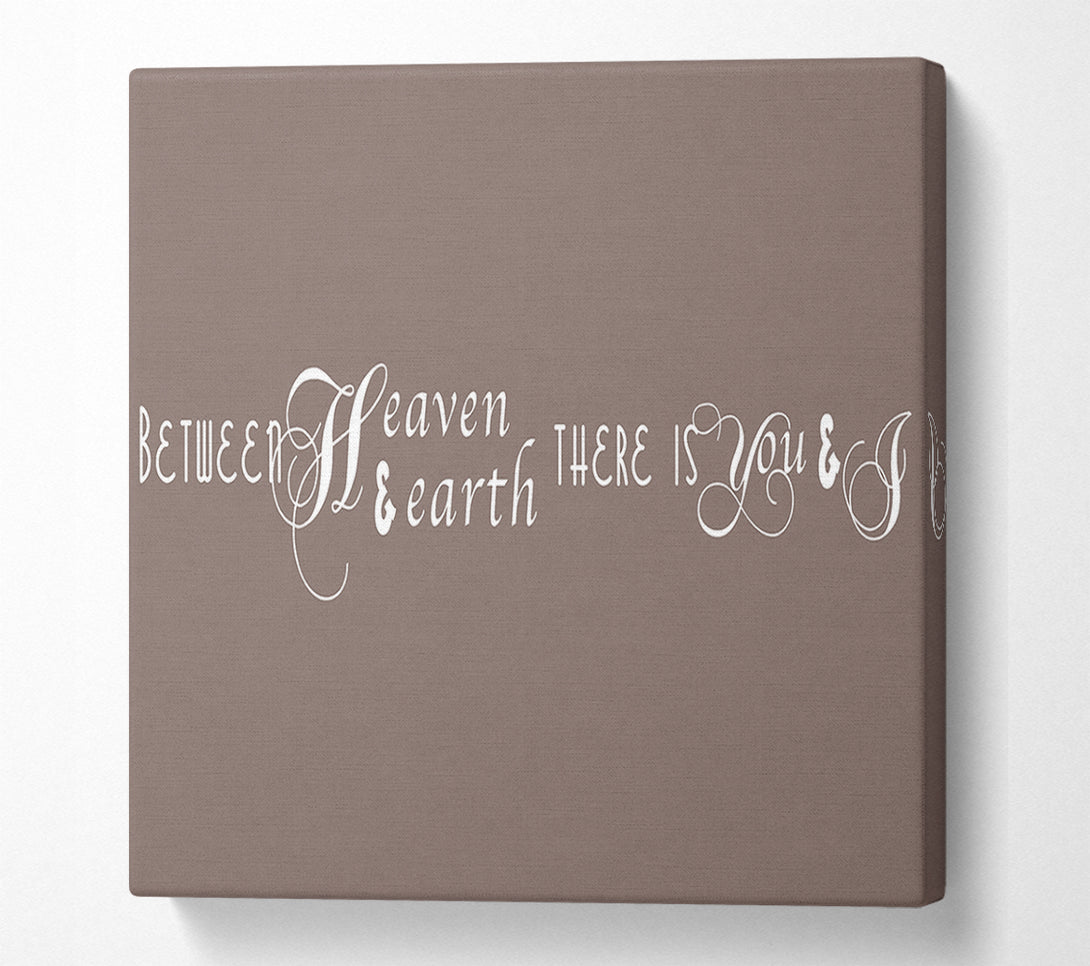  A Canvas Print of Between Heaven And Earth Beige Canvas Art