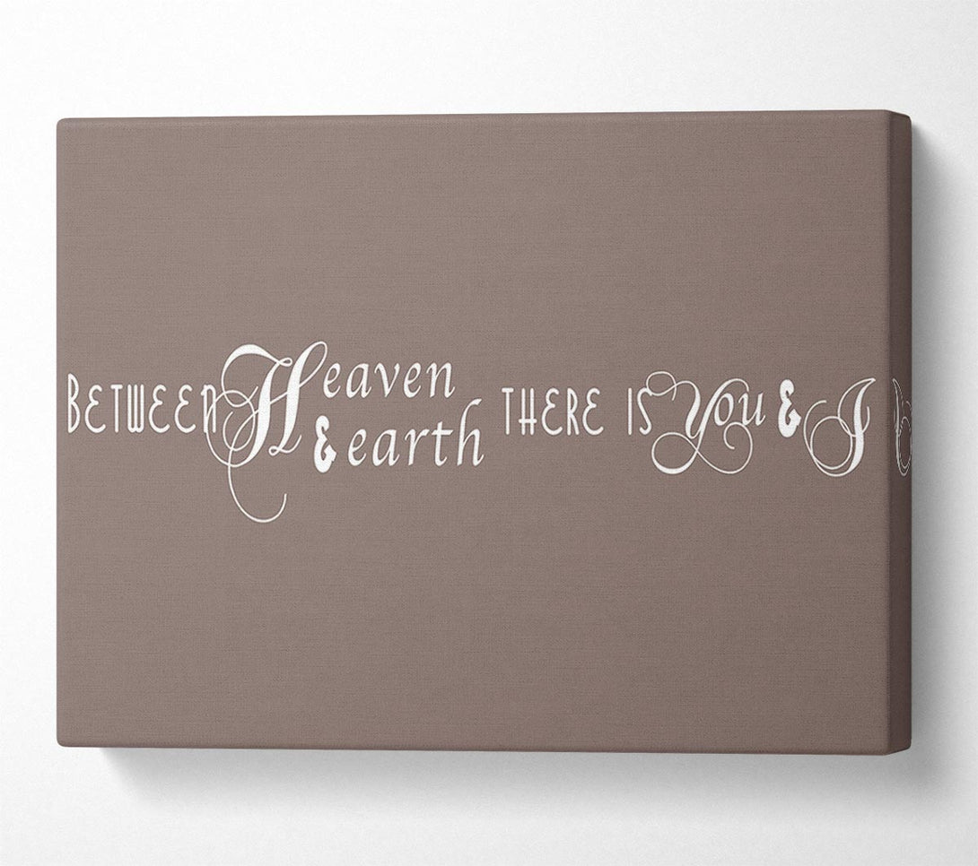  A Canvas Print of Between Heaven And Earth Beige Canvas Art
