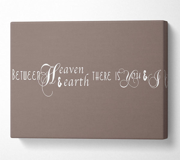  A Canvas Print of Between Heaven And Earth Beige Canvas Art