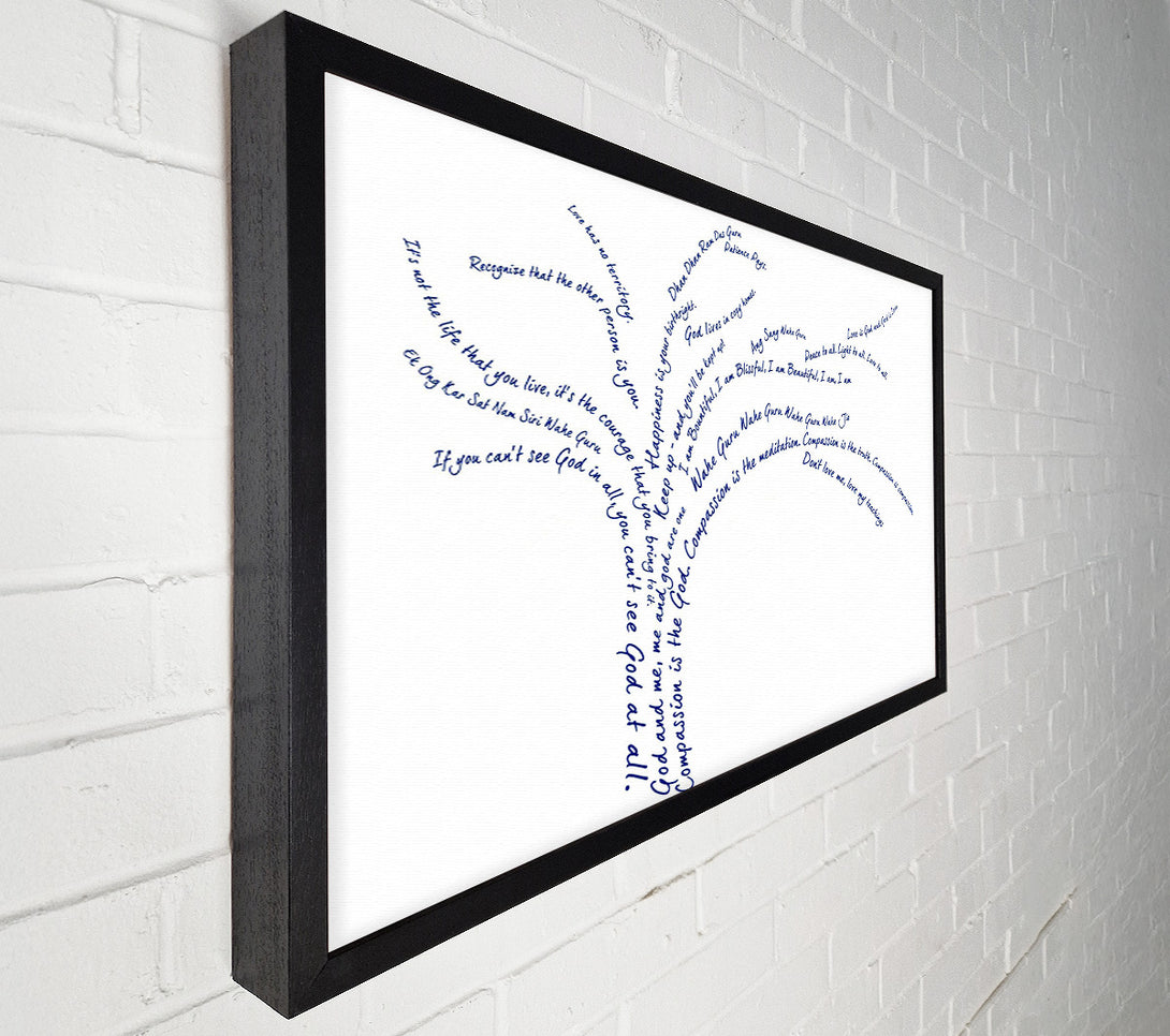  A Canvas Print of Love Quote The Love Tree Canvas Print