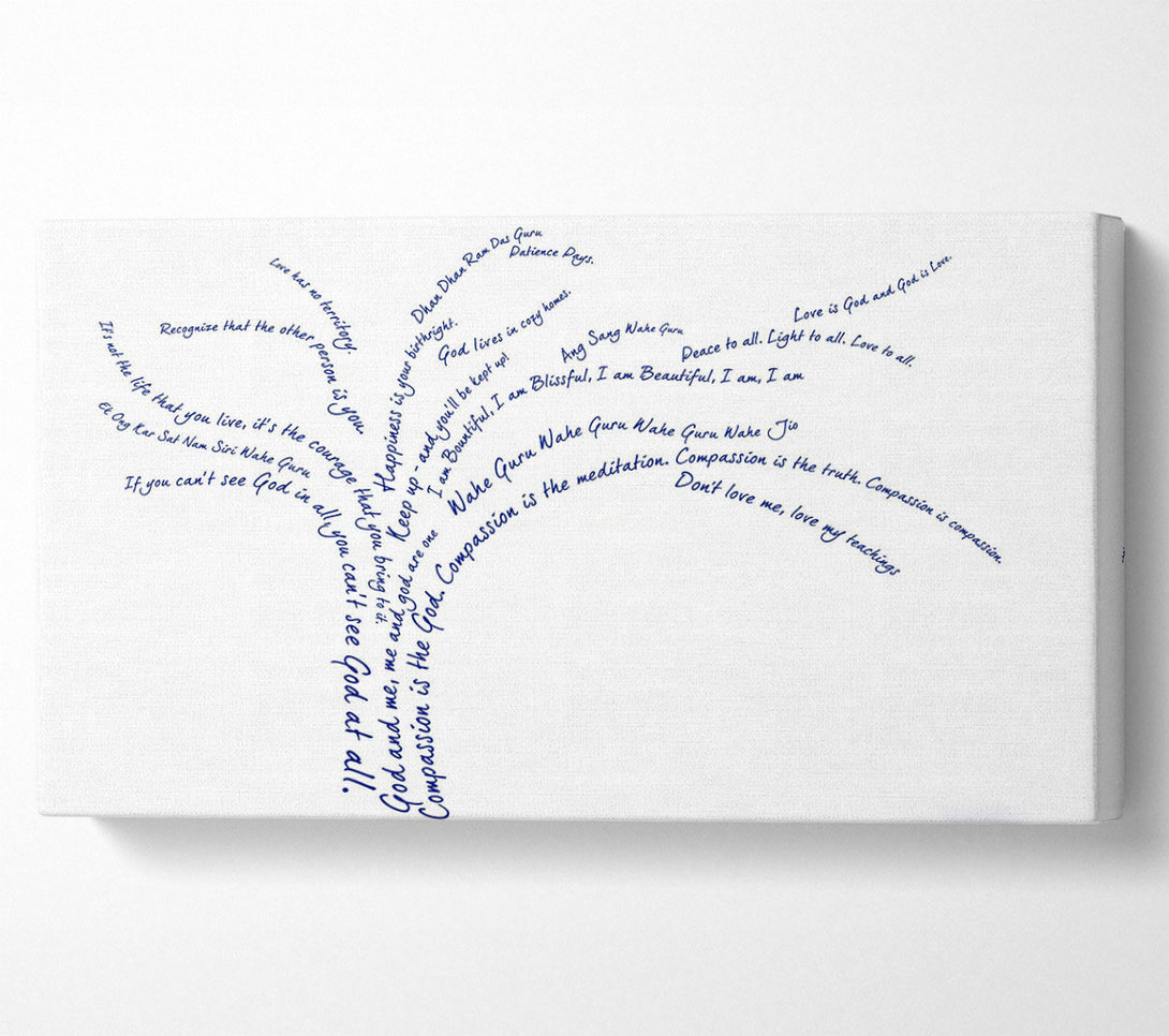  A Canvas Print of Love Quote The Love Tree Canvas Print