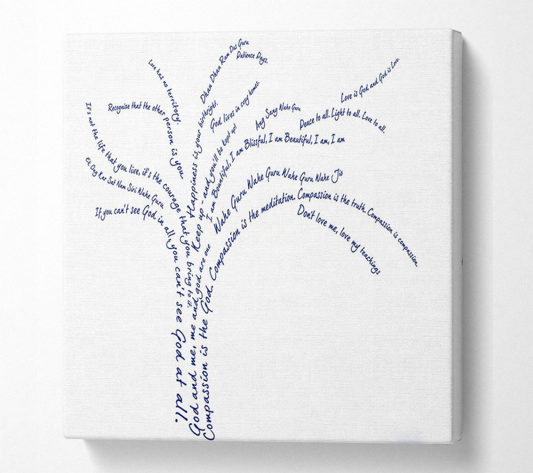  A Canvas Print of Love Quote The Love Tree Canvas Print