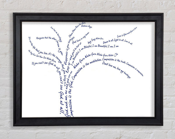 Love Quote The Love Tree Framed Print
