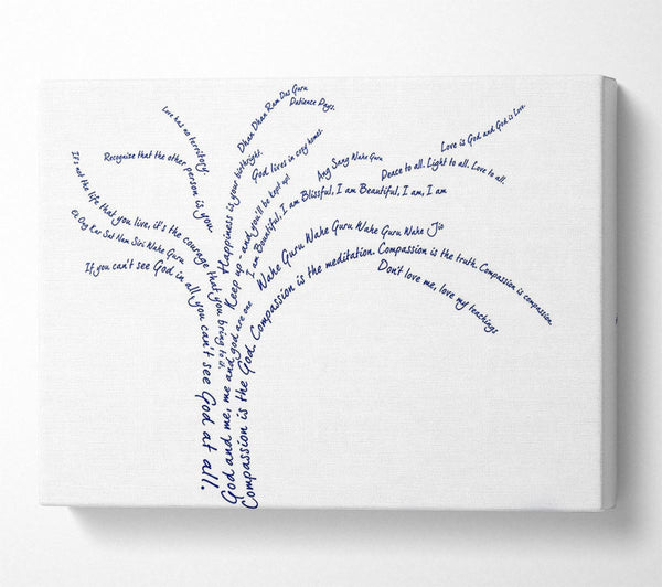  A Canvas Print of Love Quote The Love Tree Canvas Print