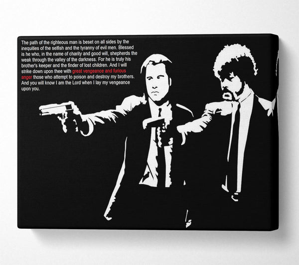  A Canvas Print of Movie Quote Dogs The Path Canvas Wall Art