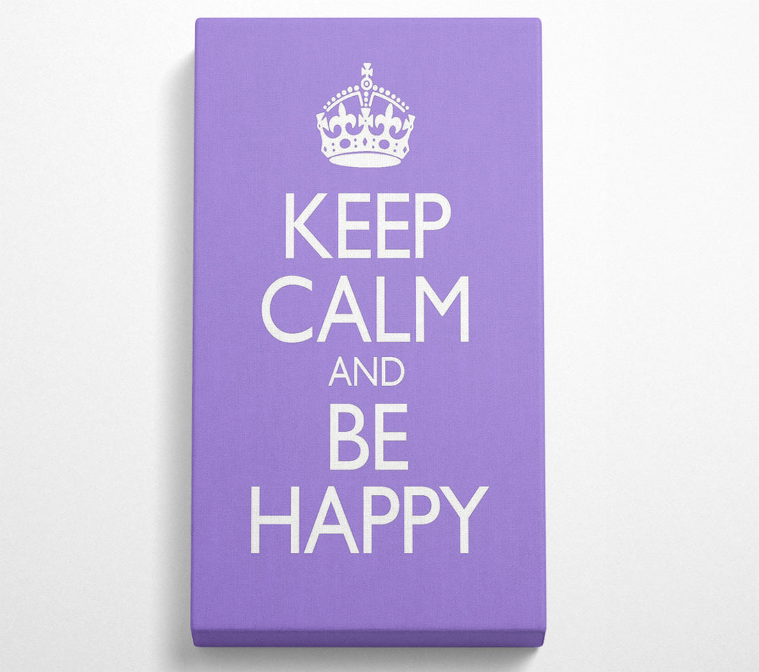  A Canvas Print of Keep Calm Happy Canvas Art
