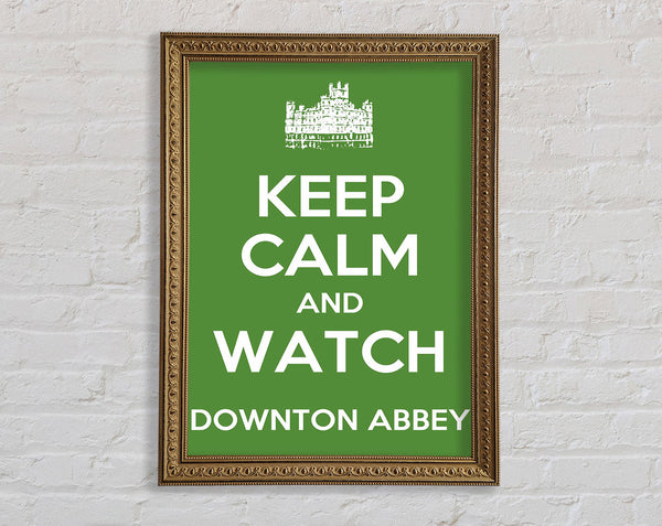 Keep Calm Downton Abbey Framed Print