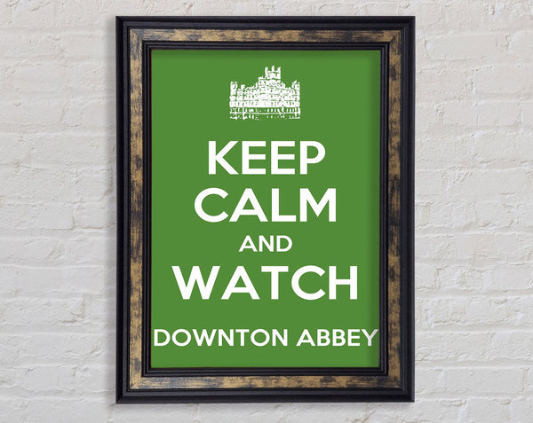 Keep Calm Downton Abbey Framed Print