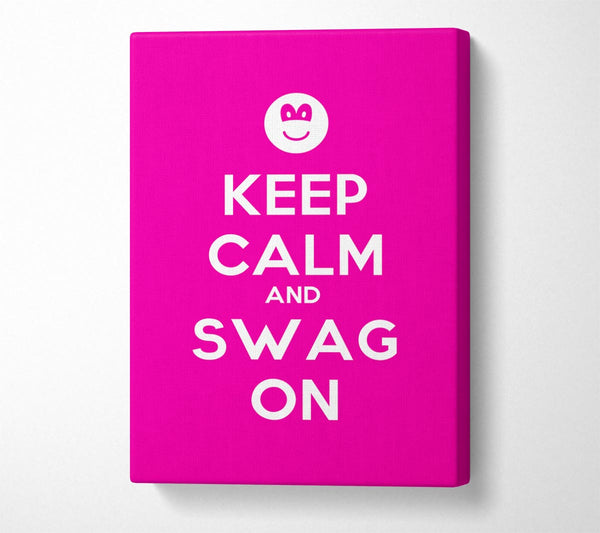  A Canvas Print of Keep Calm Swag On Canvas Wall Art
