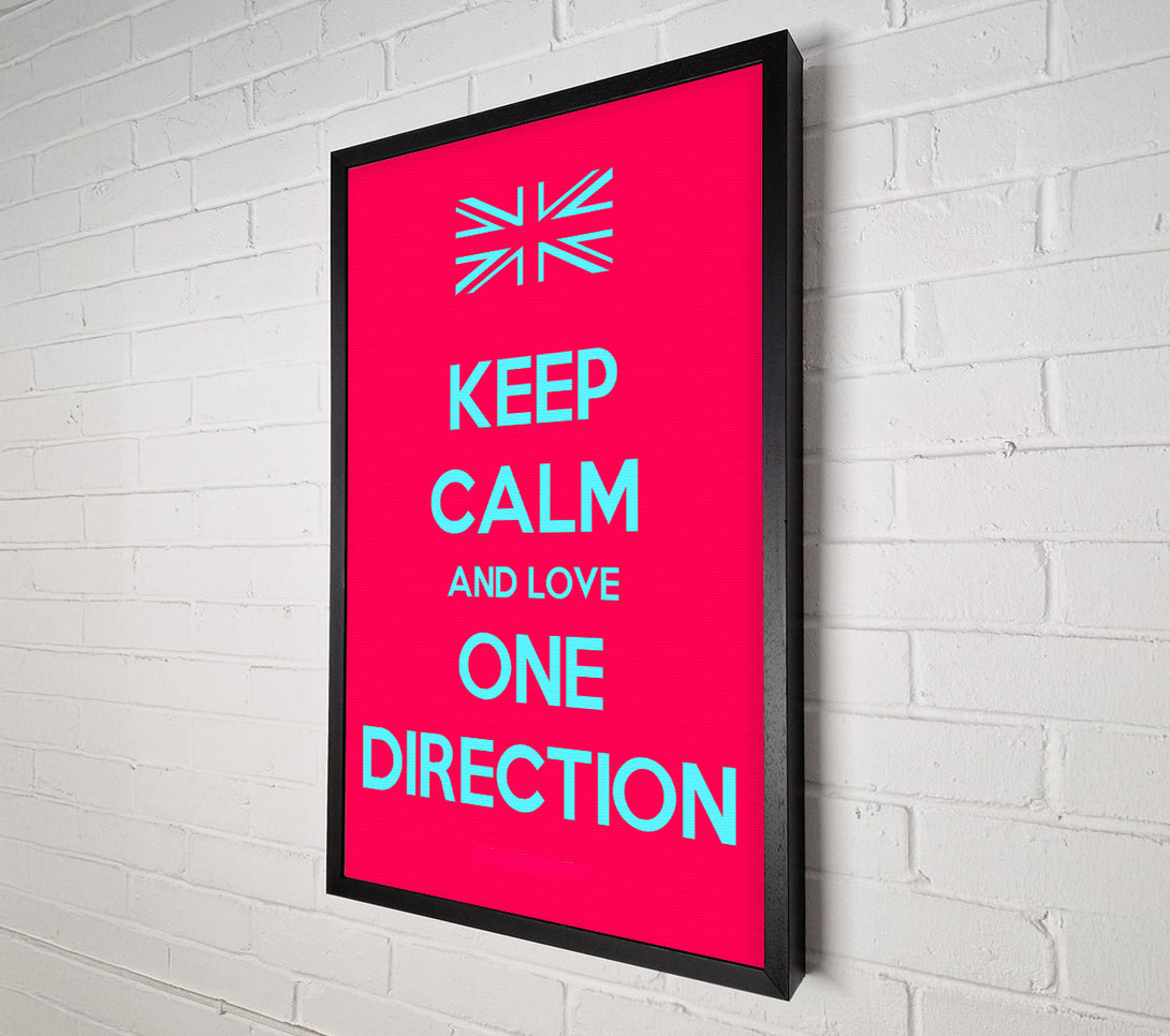  A Canvas Print of Keep Calm One Direction Canvas Wall Art