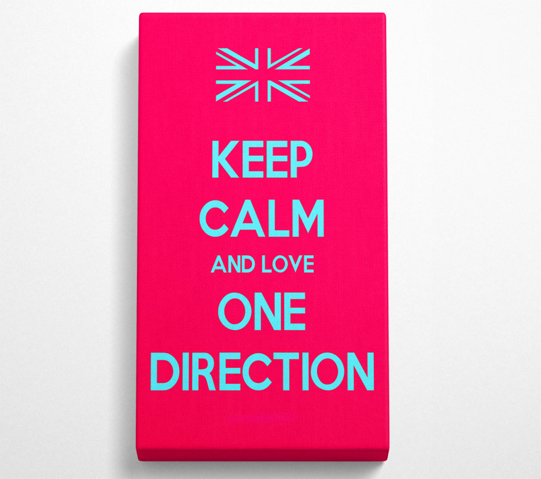  A Canvas Print of Keep Calm One Direction Canvas Wall Art