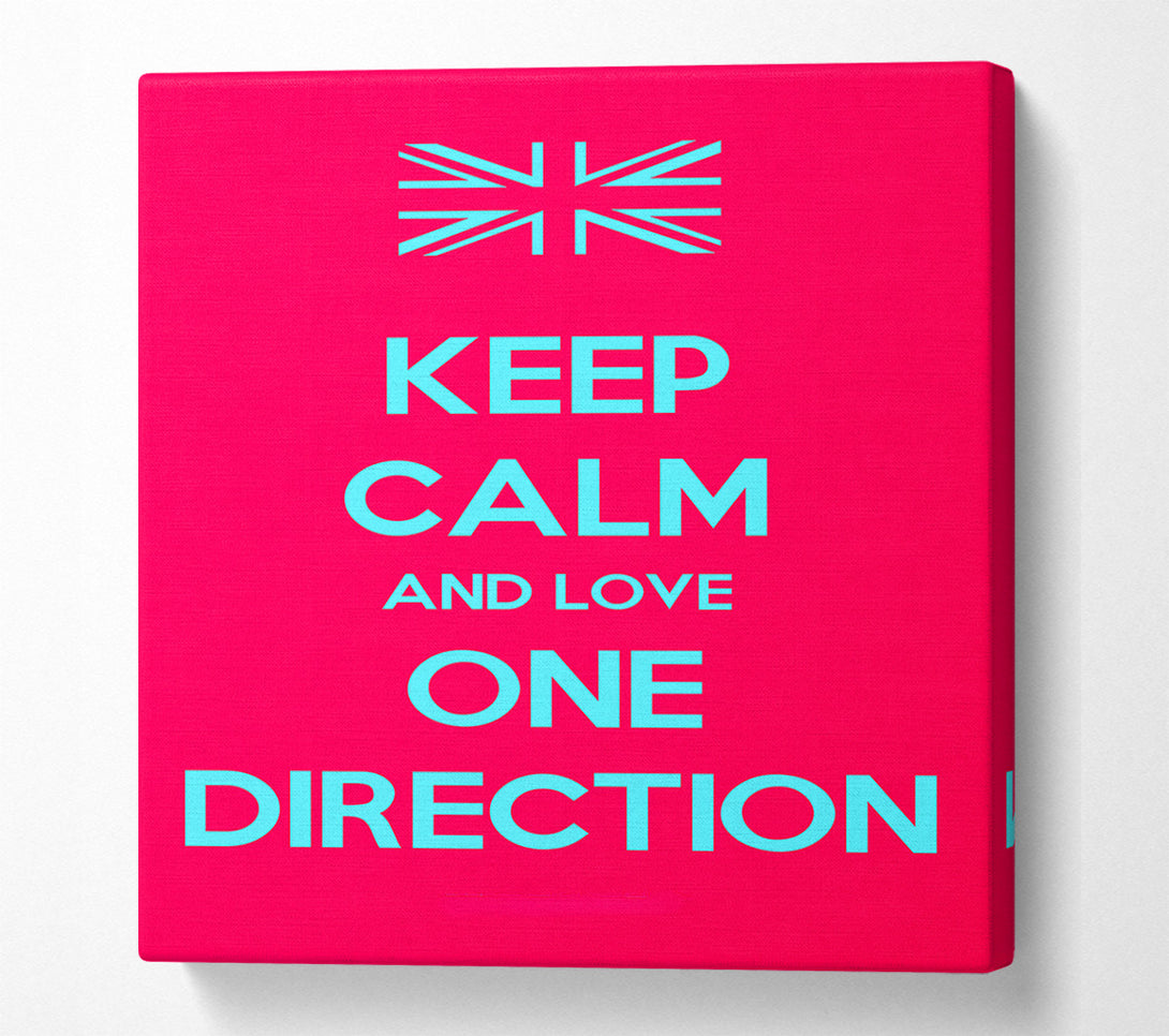 A Canvas Print of Keep Calm One Direction Canvas Wall Art