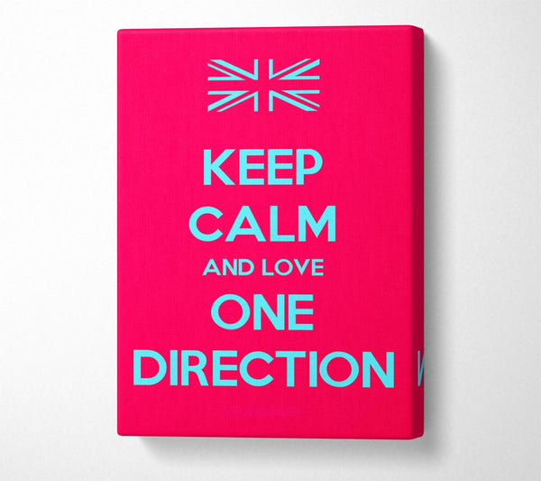  A Canvas Print of Keep Calm One Direction Canvas Wall Art