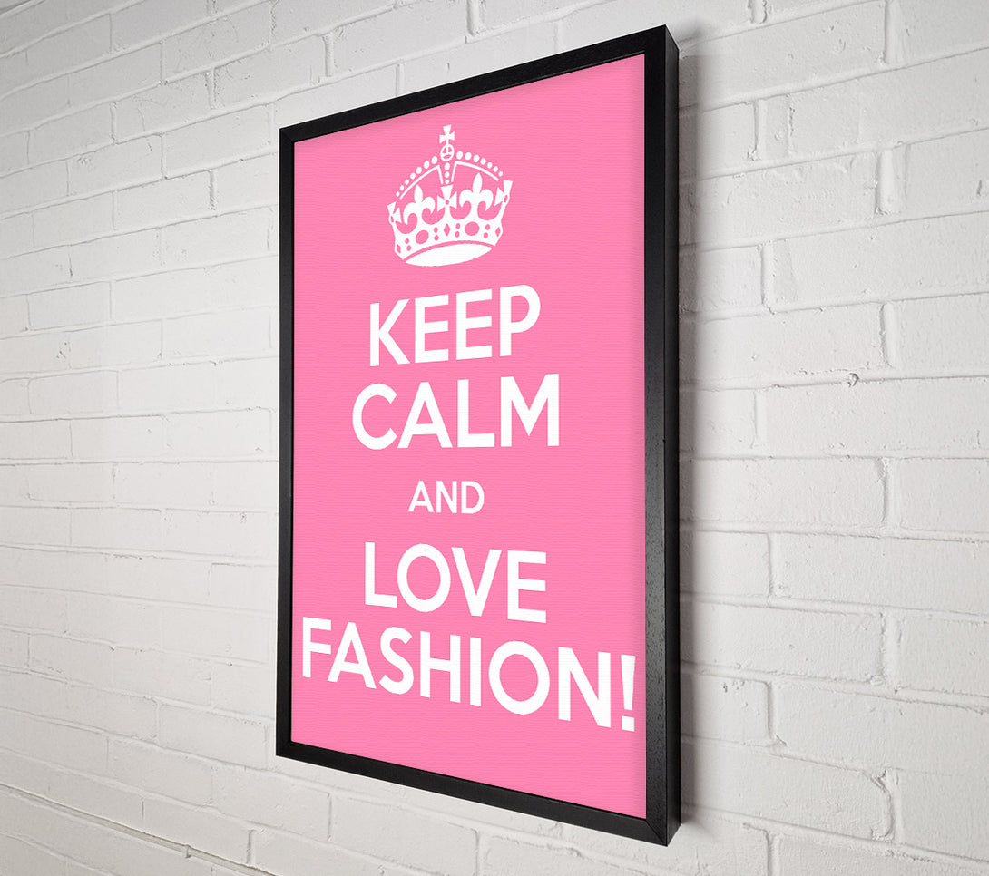  A Canvas Print of Girls Room Quote Keep Calm Fashion Canvas Art