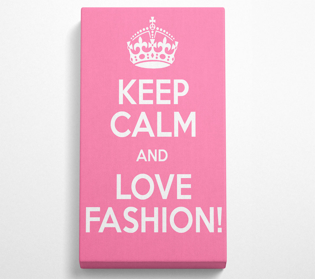  A Canvas Print of Girls Room Quote Keep Calm Fashion Canvas Art