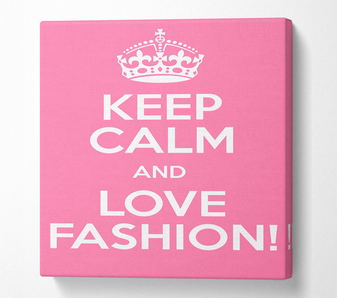  A Canvas Print of Girls Room Quote Keep Calm Fashion Canvas Art