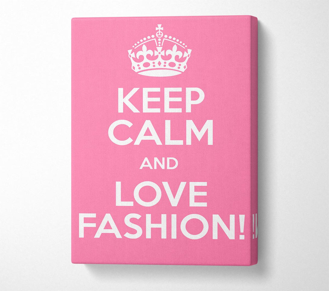  A Canvas Print of Girls Room Quote Keep Calm Fashion Canvas Art