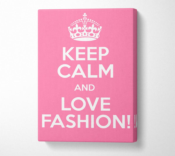  A Canvas Print of Girls Room Quote Keep Calm Fashion Canvas Art