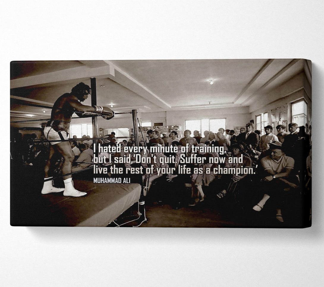  A Canvas Print of Motivational Quote Muhammad Ali Motivational Canvas Art