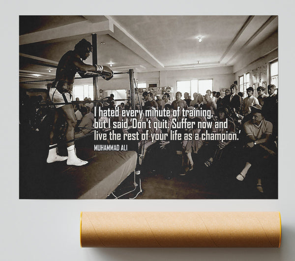 Motivational Quote Muhammad Ali Motivational Poster
