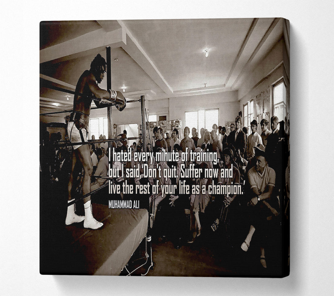  A Canvas Print of Motivational Quote Muhammad Ali Motivational Canvas Art