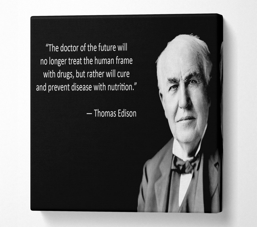  A Canvas Print of Motivational Quote Thomas Edison Canvas Art