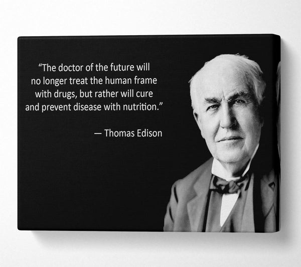  A Canvas Print of Motivational Quote Thomas Edison Canvas Art