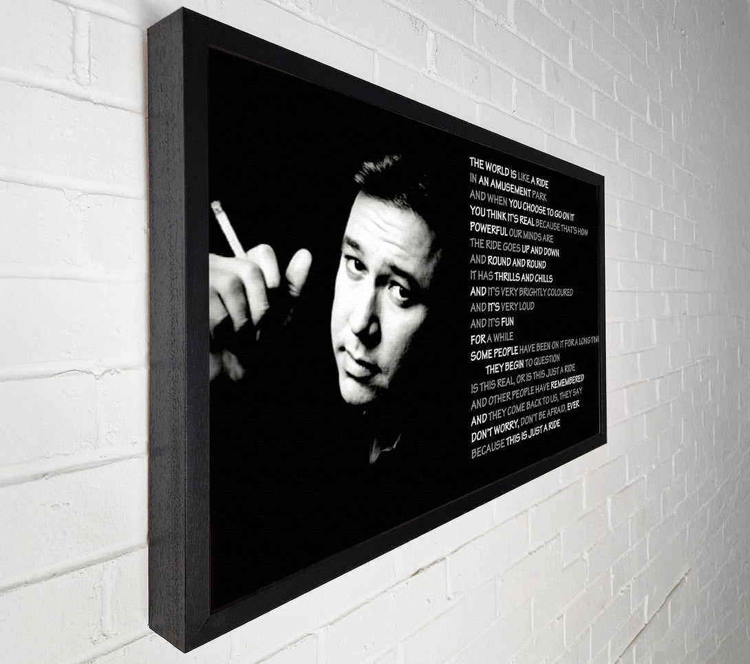  A Canvas Print of Motivational Quote Bill Hicks The World Is Like A Ride Canvas Wall Art