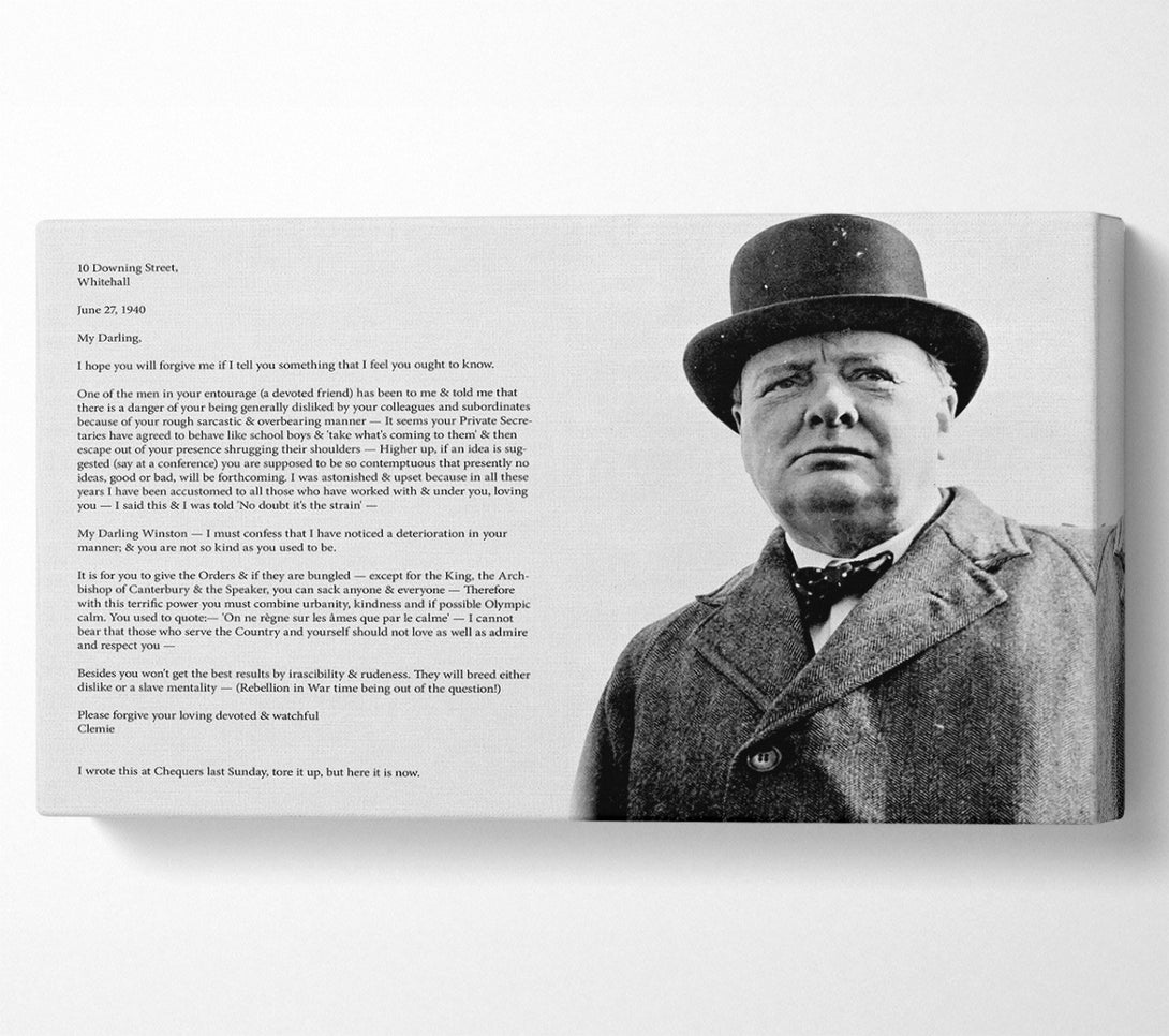  A Canvas Print of Motivational Quote Winston Churchill Canvas Print