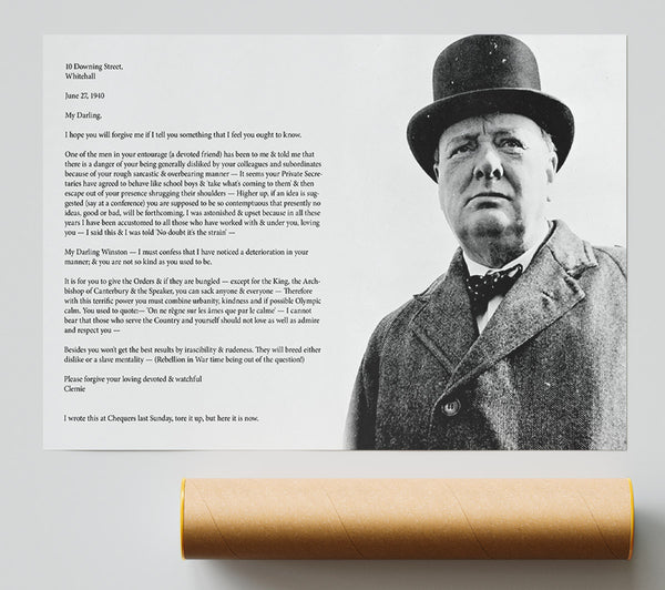 Motivational Quote Winston Churchill Print