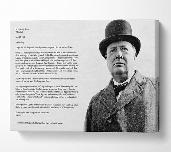  A Canvas Print of Motivational Quote Winston Churchill Canvas Print