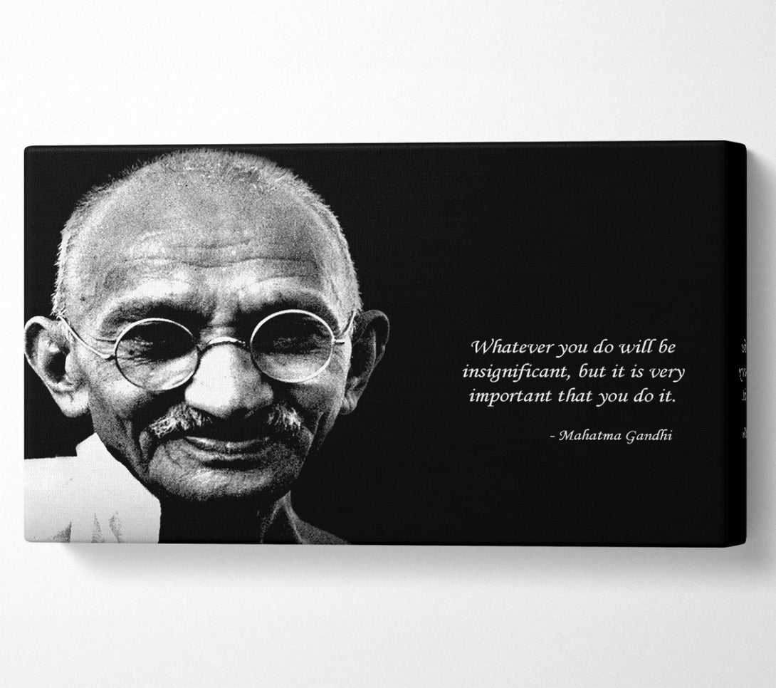  A Canvas Print of Motivational Quote Gandhi Do It Canvas Art