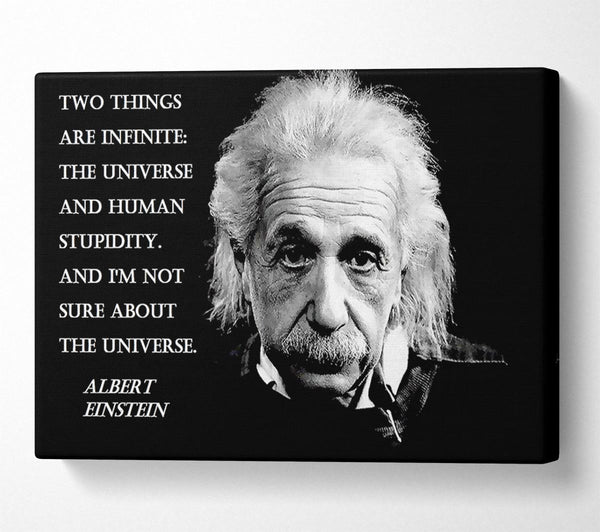  A Canvas Print of Motivational Quote Albert Einstein The Universe Canvas Art