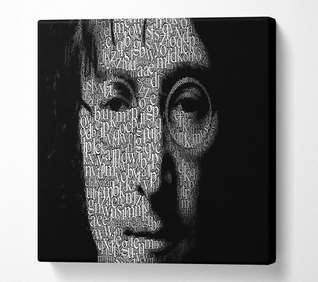  A Canvas Print of Music Quote John Lennon Words Canvas Wall Art