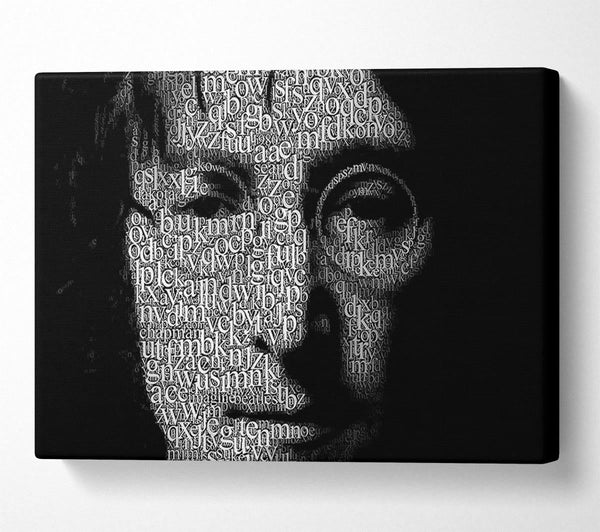  A Canvas Print of Music Quote John Lennon Words Canvas Wall Art