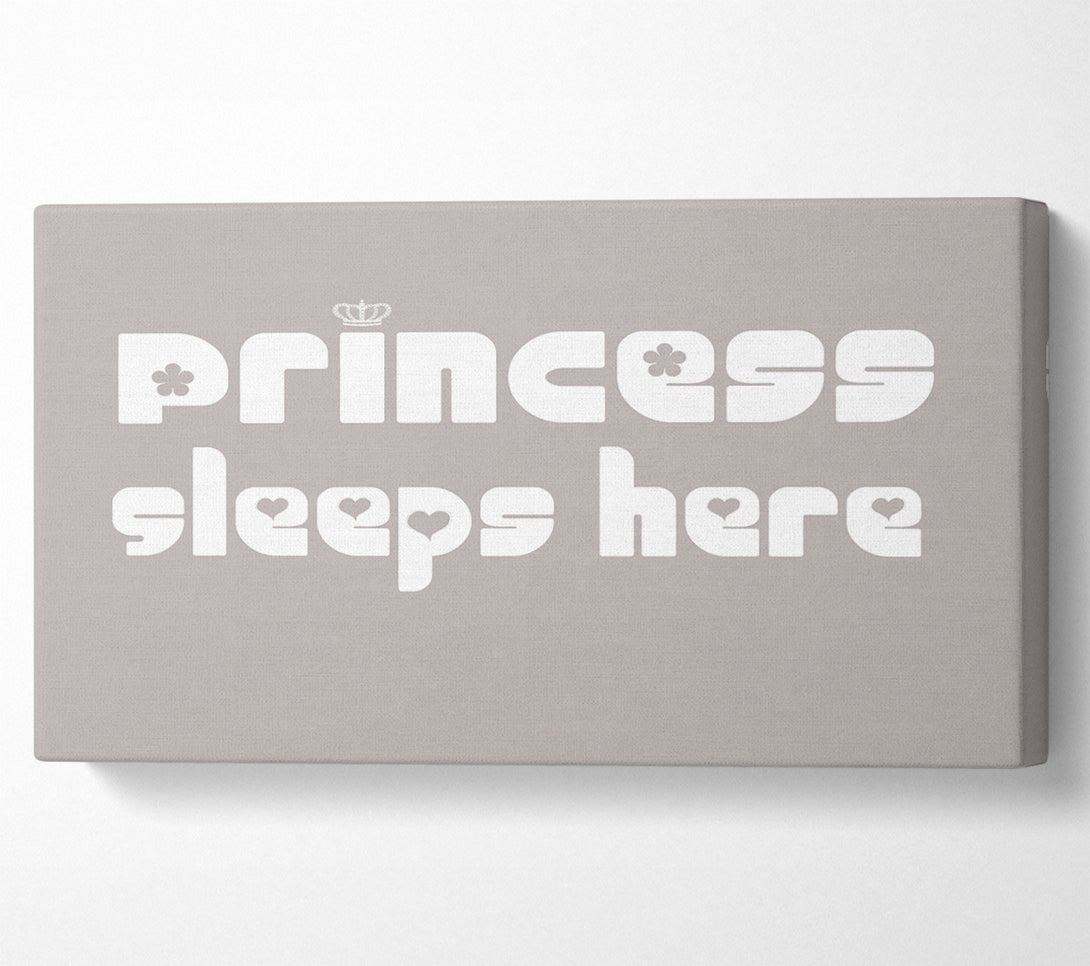  A Canvas Print of Princess sleeps 2 Beige Canvas Print