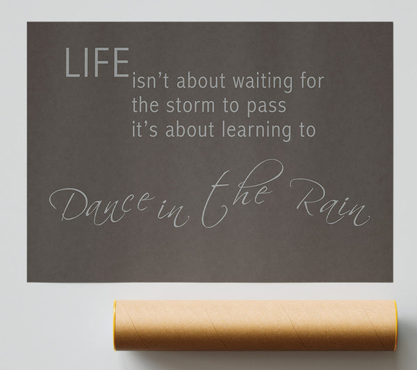 Life Isnt About Waiting 2 Chocolate Giclee Print