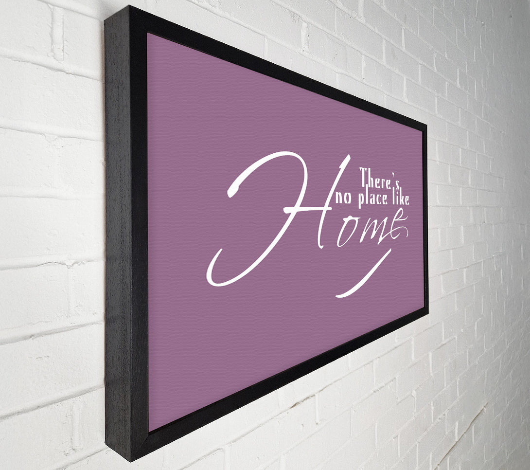  A Canvas Print of Home Quote Theres No Place Like Home Dusty Pink Canvas Wall Art