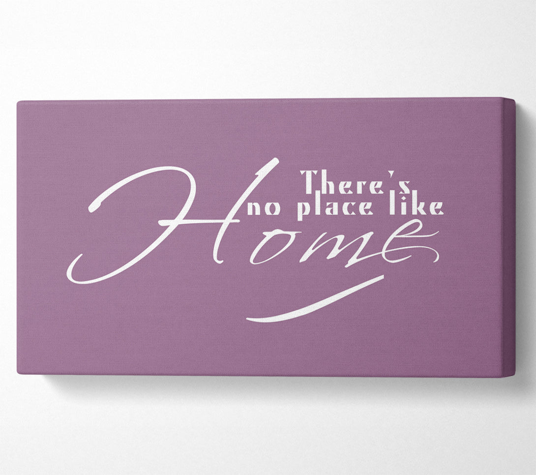  A Canvas Print of Home Quote Theres No Place Like Home Dusty Pink Canvas Wall Art