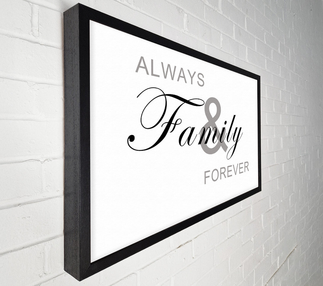  A Canvas Print of Always And Forever White Canvas Art