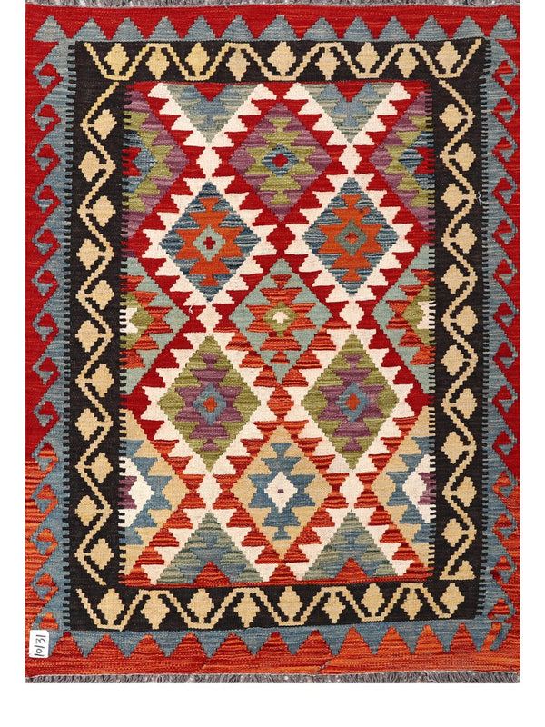 Maimana Afghanistan Kilim Rug - 147 x106 cm