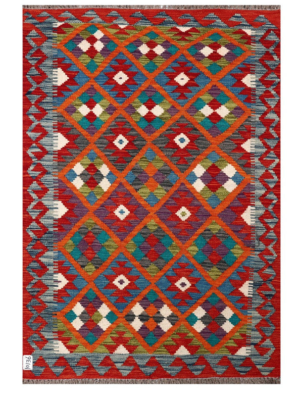 Maimana Afghanistan Kilim Rug - 144 x98 cm
