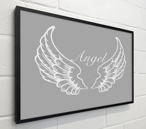Angel Wings Grey White