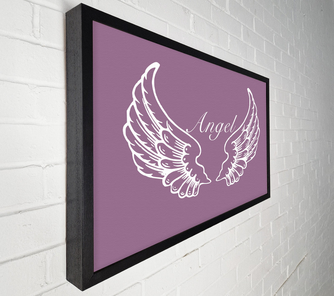  A Canvas Print of Angel Wings Dusty Pink Canvas Print