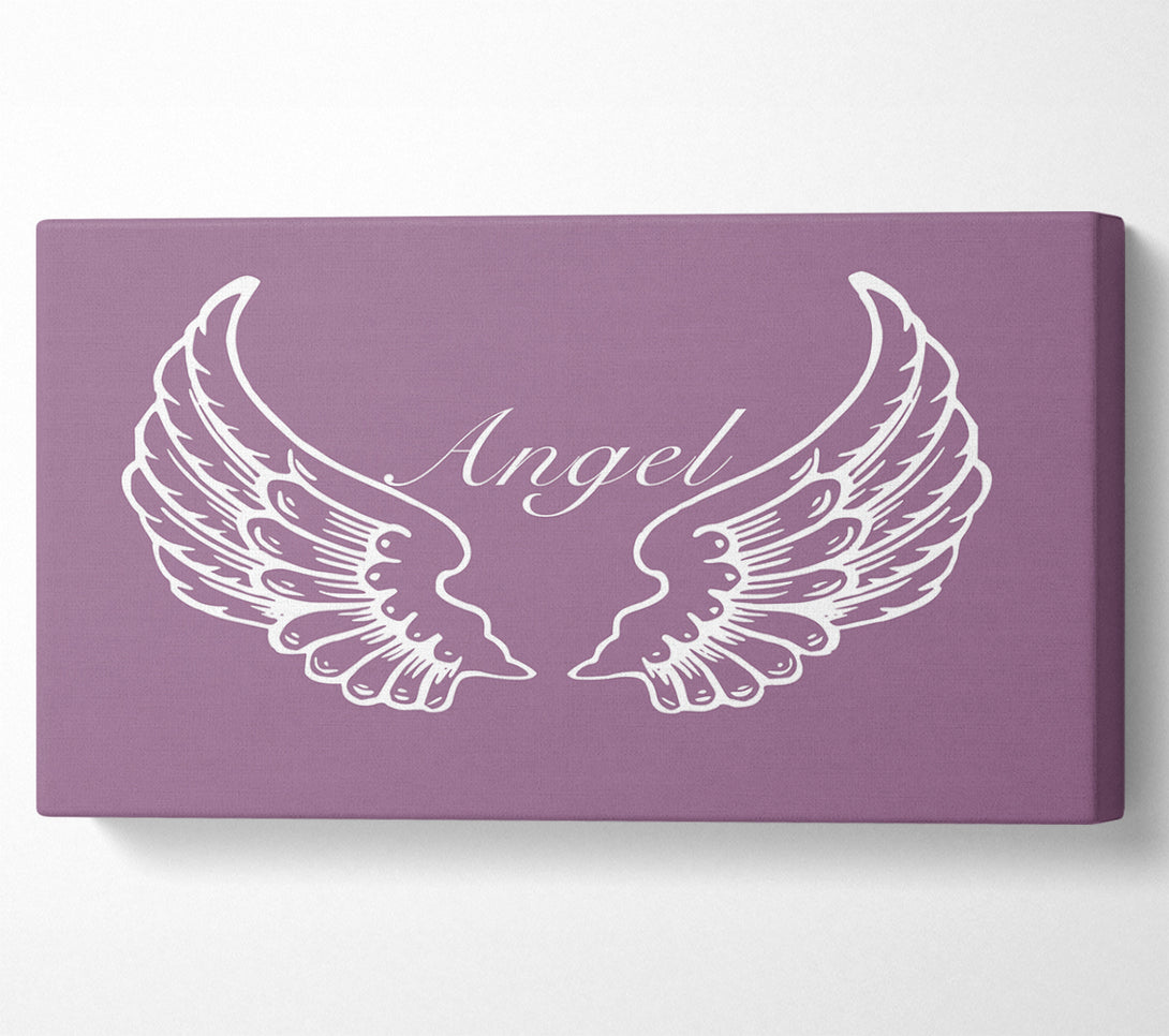  A Canvas Print of Angel Wings Dusty Pink Canvas Print