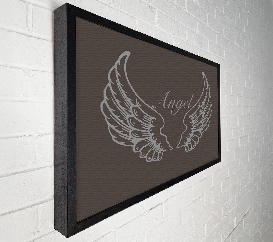  A Canvas Print of Angel Wings Chocolate Canvas Wall Art